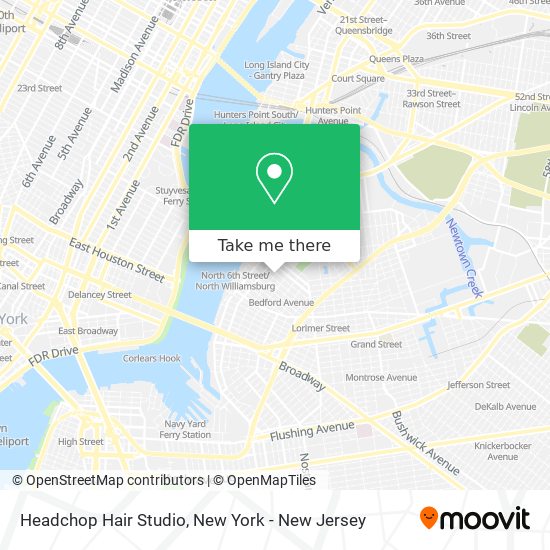 Headchop Hair Studio map