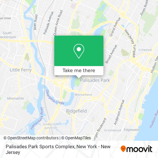 Mapa de Palisades Park Sports Complex