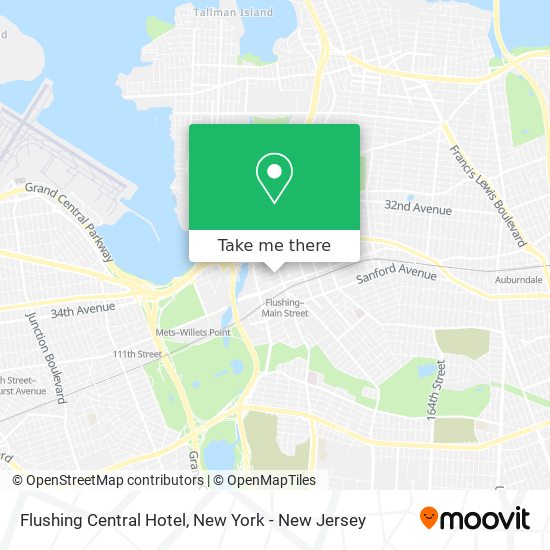 Mapa de Flushing Central Hotel