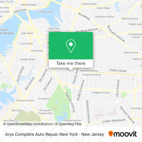 Arys Complete Auto Repair map