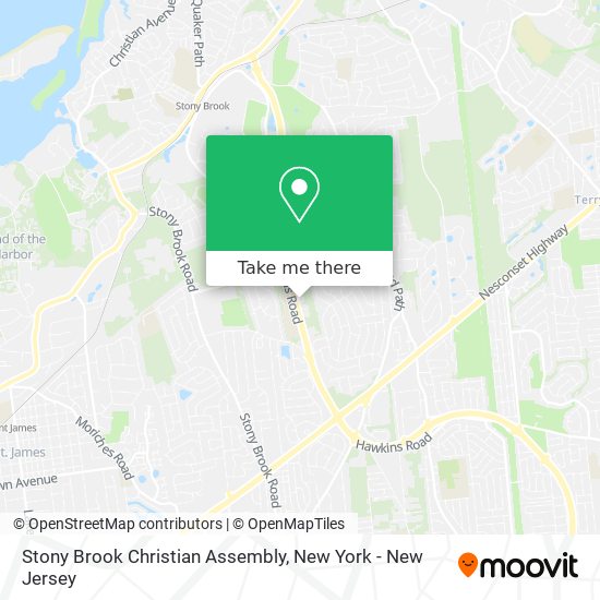 Mapa de Stony Brook Christian Assembly