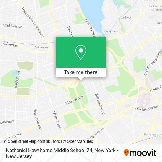 Nathaniel Hawthorne Middle School 74 map