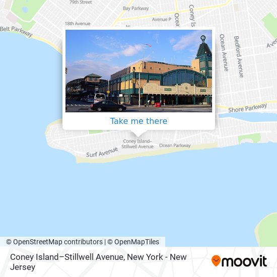 Coney Island–Stillwell Avenue map