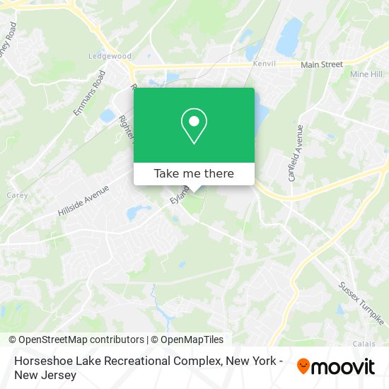 Horseshoe Lake Recreational Complex map