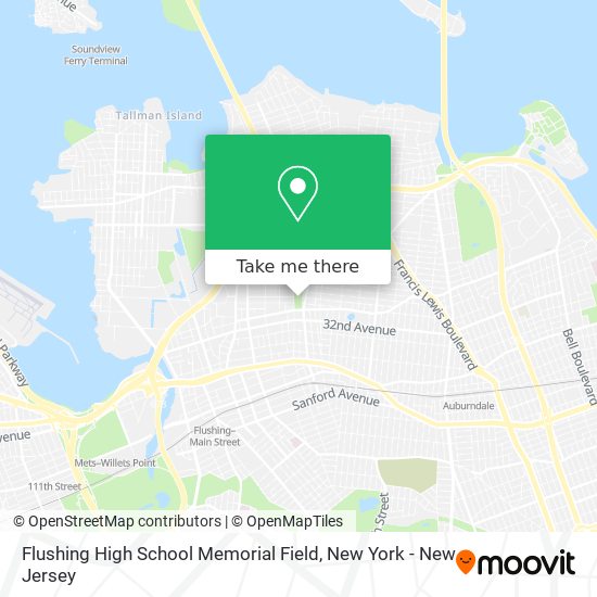 Flushing High School Memorial Field map