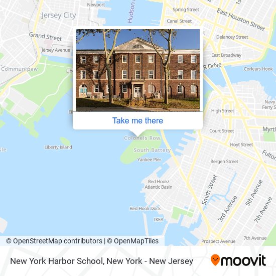 New York Harbor School map