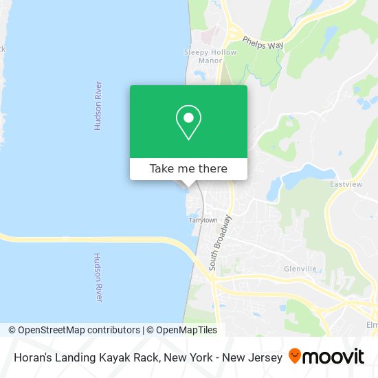Horan's Landing Kayak Rack map