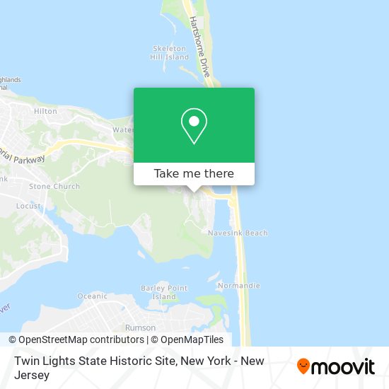 Twin Lights State Historic Site map