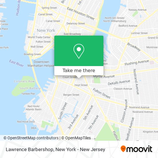 Mapa de Lawrence Barbershop