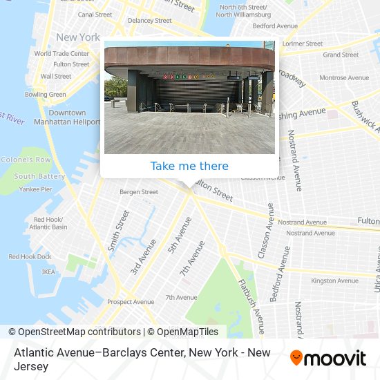 Atlantic Avenue–Barclays Center map