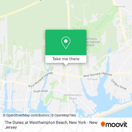 The Dunes at Westhampton Beach map