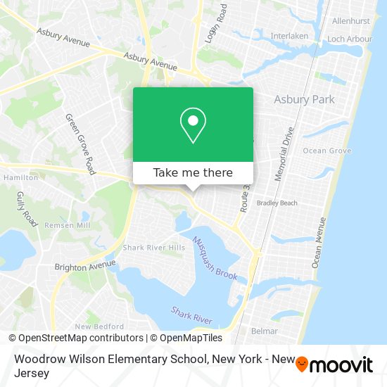 Woodrow Wilson Elementary School map