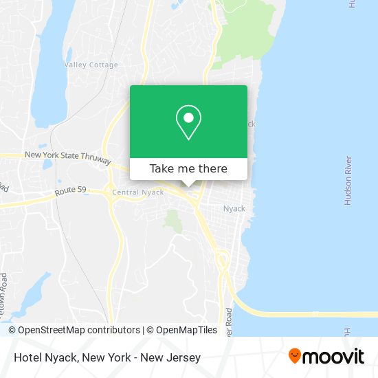 Hotel Nyack map