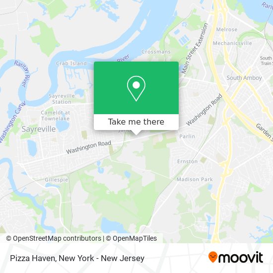 Mapa de Pizza Haven