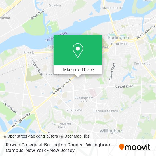 Rowan College at Burlington County - Willingboro Campus map