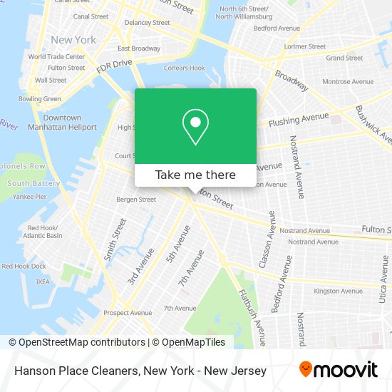 Hanson Place Cleaners map