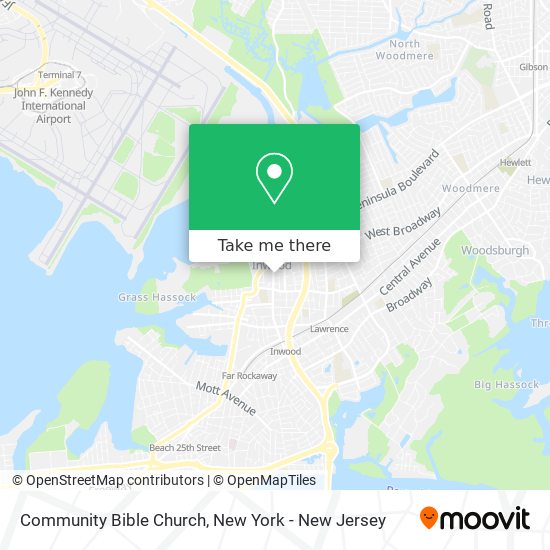 Community Bible Church map