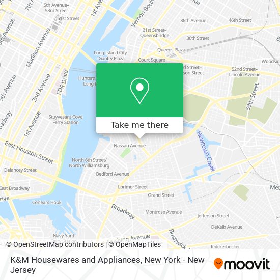 K&M Housewares and Appliances map