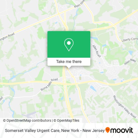 Somerset Valley Urgent Care map