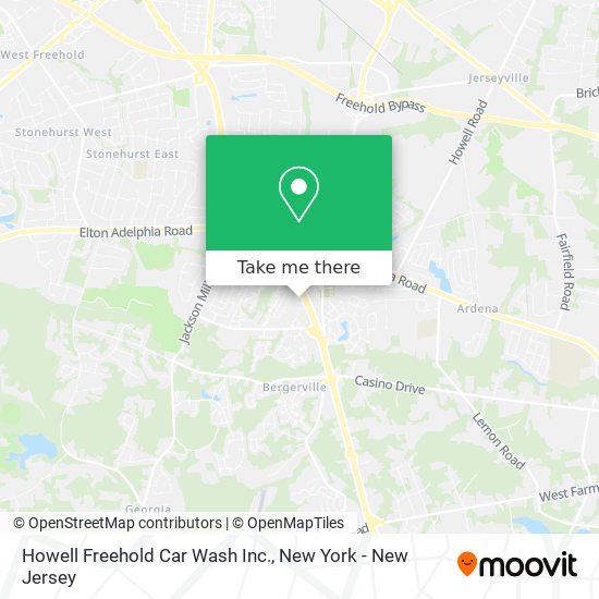 Mapa de Howell Freehold Car Wash Inc.