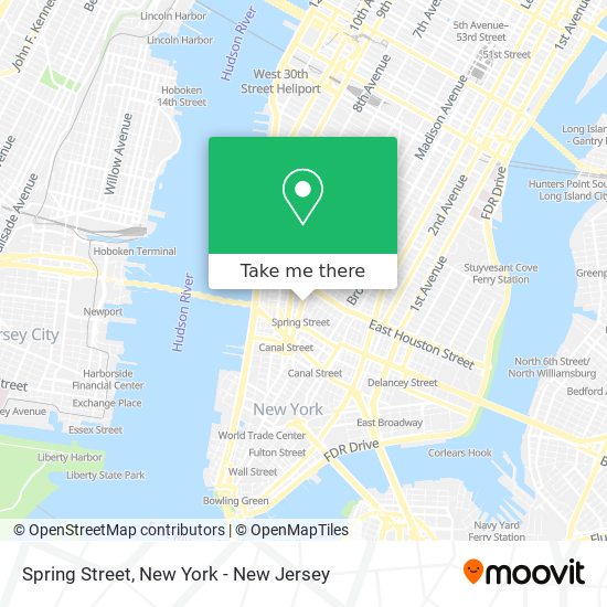 Spring Street map