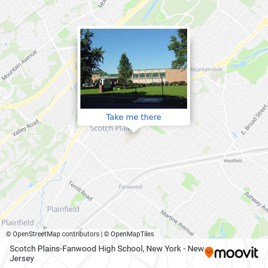 Mapa de Scotch Plains-Fanwood High School