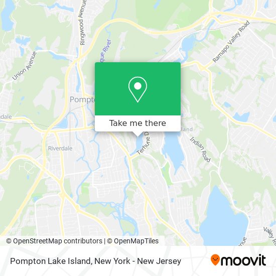 Pompton Lake Island map