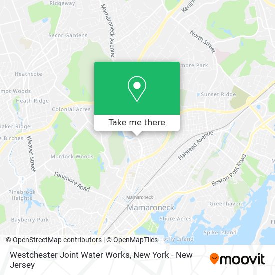 Westchester Joint Water Works map