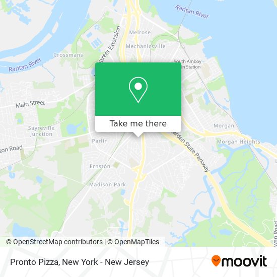 Pronto Pizza map