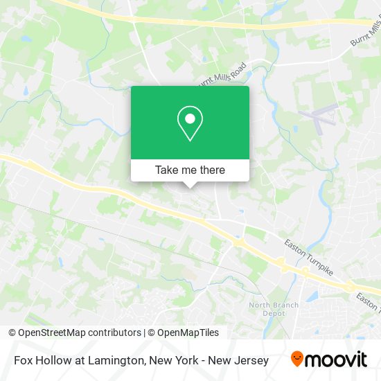 Fox Hollow at Lamington map