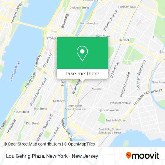Lou Gehrig Plaza map
