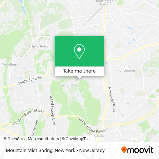 Mountain Mist Spring map