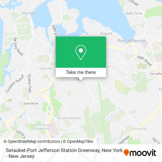 Mapa de Setauket-Port Jefferson Station Greenway