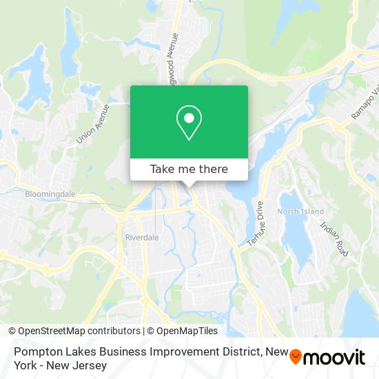 Mapa de Pompton Lakes Business Improvement District