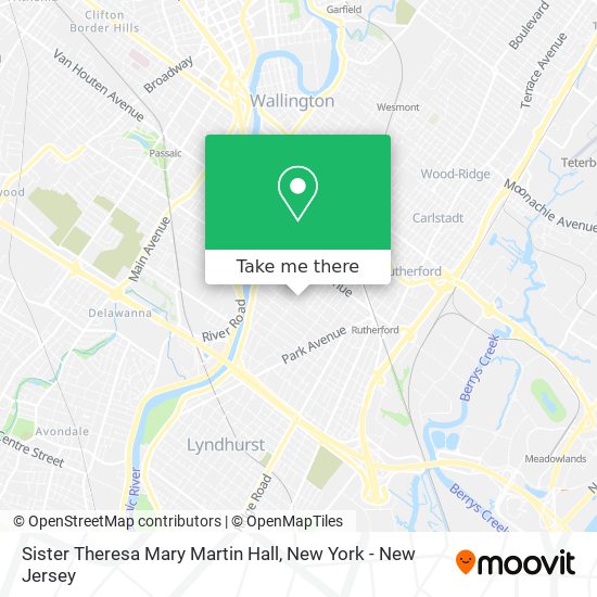 Sister Theresa Mary Martin Hall map