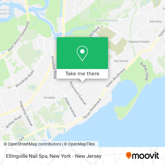 Mapa de Eltingville Nail Spa
