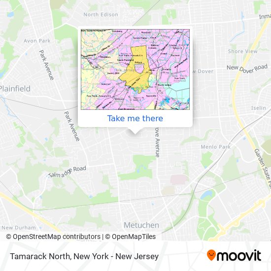 Mapa de Tamarack North