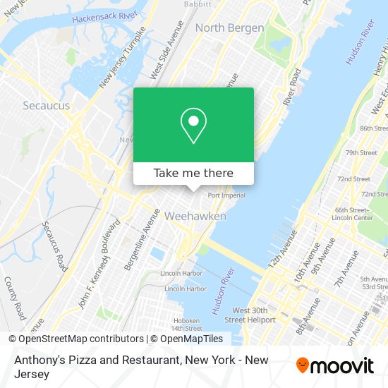 Anthony's Pizza and Restaurant map