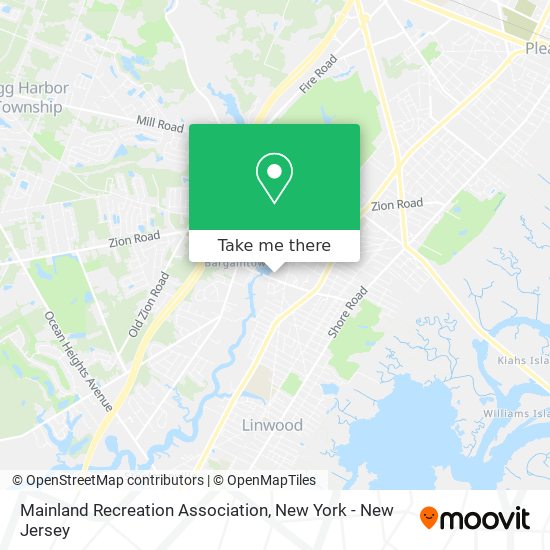 Mapa de Mainland Recreation Association