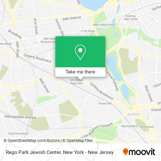 Mapa de Rego Park Jewish Center