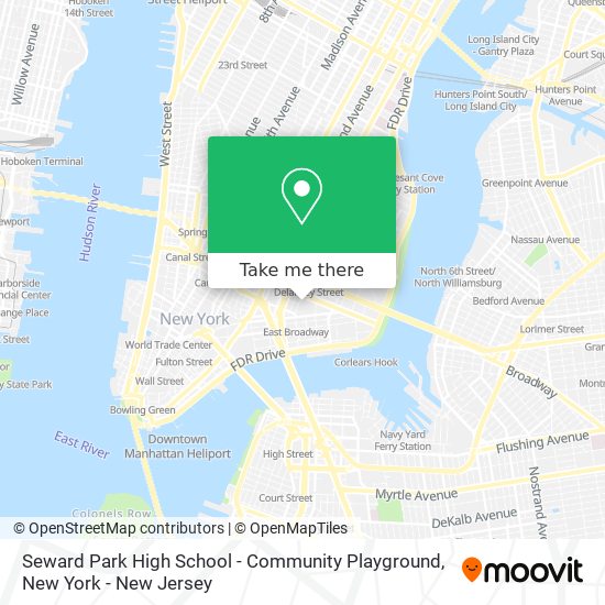 Seward Park High School - Community Playground map