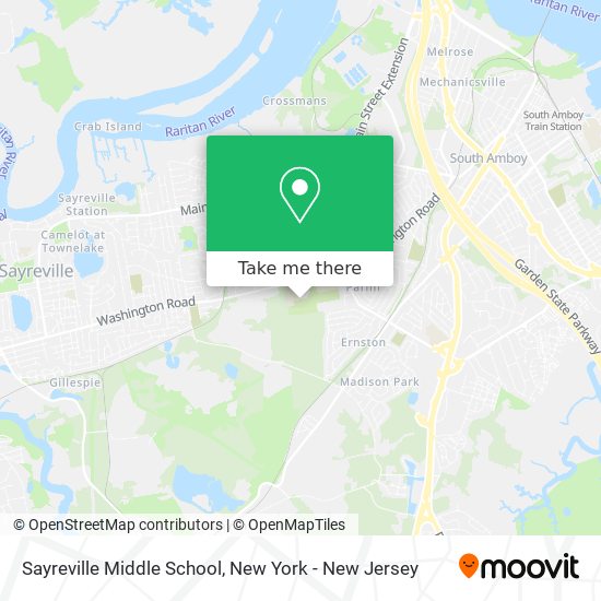 Mapa de Sayreville Middle School