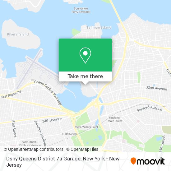 Mapa de Dsny Queens District 7a Garage