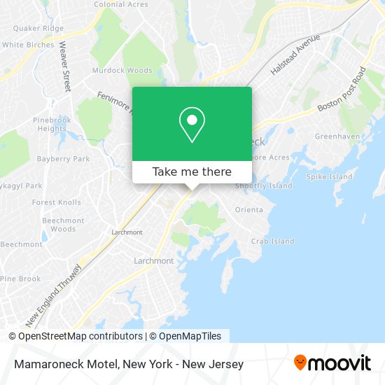 Mapa de Mamaroneck Motel