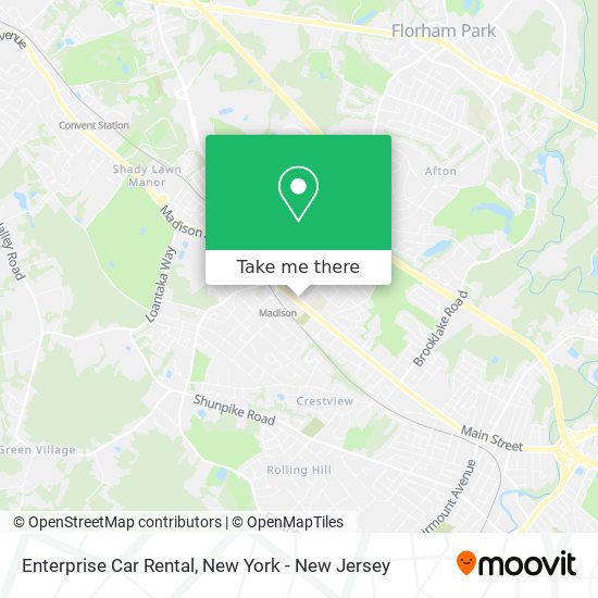 Enterprise Car Rental map