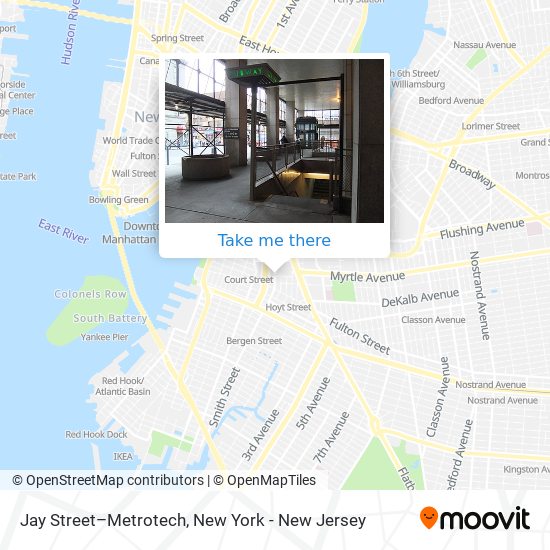Mapa de Jay Street–Metrotech