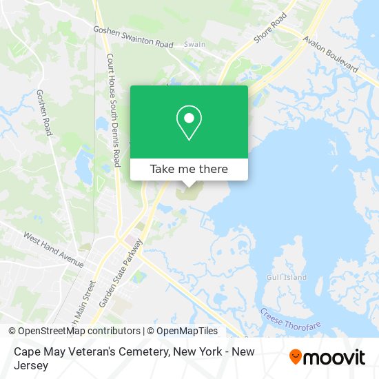 Mapa de Cape May Veteran's Cemetery