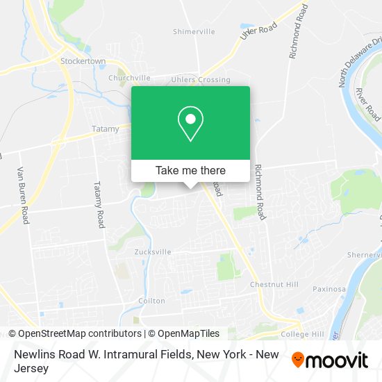 Mapa de Newlins Road W. Intramural Fields