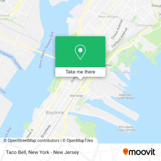 Taco Bell map