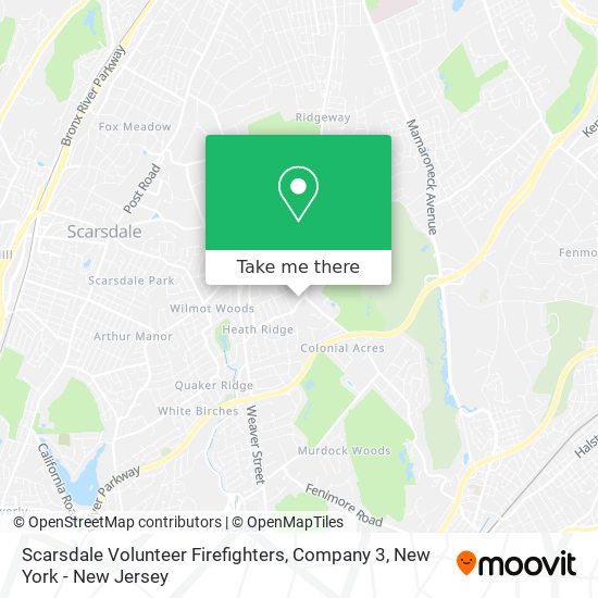 Scarsdale Volunteer Firefighters, Company 3 map